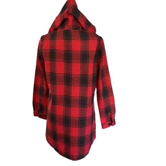 Grace Karin Grid Curved Hem Hooded - Picture 4 of 15